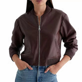 maroon jacket women